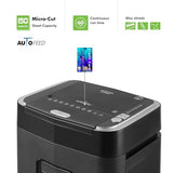Professional Grade 150-Sheet Auto Feed Micro-Cut Paper and Credit Card Shredder