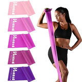 5 Pcs Resistance Bands for Working Out Women and Men, Physical Therapy Bands, Latex Free Elastic and Exercise Bands Set for Stretching, Suitable (Pink)