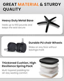 BOSMILLER 650lbs Large Big and Tall Office Chair for Heavy People with Adjustment Lumbar Support, Comfy Padded Heavy Duty Leather