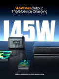 AFERIY 31000mAh Power Bank Station,100W PD3.0 Laptop Portable Charger, 145W Total Fast Charging,LiFePO4 Battery Pack 3000+ Cycles for MacBook Pro/Air/ipad/iPhone 17/16/Samsung S24/Dell/HP and More