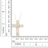 Infinity Cross Diamond Pendant Necklace for Women & Men