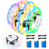 Veeniix 360° RGB Light Rotation Drone for Kids, RC Quadcopter with Altitude Hold, One Key Take Off & Landing, Left Right Side Fly, 3 Adjustable Speeds & Trim Function, Gift Toys for Boys and Girls, Indoor Outdoor Toy