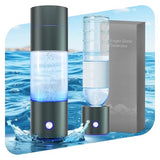 Hydrogen Water Bottle, 2 in 1 Use Hydrogen Water Bottle Generator 4000ppb with SPE/PEM Technology Water Ionizer (Gray)