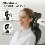 Kechen Office Chair with Swivel Armrests,High Back Mesh and Breathable Design of Computer Desk Chair,Lumbar Support and Height Adjustment