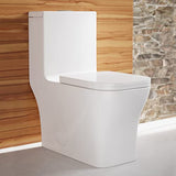 Forever SM-1T106 Concorde One Piece Toilet, Glossy White Swiss Madison