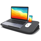 Lap Desk, Lap Desk with Cushion, Fits up to 17 inch Laptop, Pillow Designed, Portable Laptop Stand with Tray