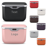 MAIBAOYUAN Custom Text Car Trash Can with Lid,Leakproof Auto Garbage Bin