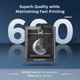 FLASHFORGE AD5M 3D Printer Fully Auto Calibration Print with 1-Click Max 600mm/s Speed, All-Metal CoreXY Structure Precise Printing