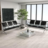 3-Seat Office Reception Guest Chairs for Office, Hospital, Airport, Bank & Lobby,