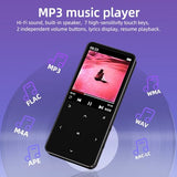 Tengsen Mp3 Player with Bluetooth 5.3, Portable Digital Mp3 Music Player with Speaker, FM Radio, Voice Recorder, E-Book, Touch Buttons, Supports up to 128GB, (Black,64GB)