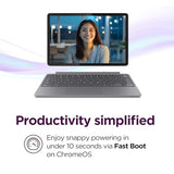 Lenovo Chromebook Duet - 2025 - Convertible Laptop - ChromeOS - 10.95" WUXGA IPS Touch Display - 4GB Memory