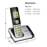 2-Handset Expandable Cordless Phone with Caller ID/Call Waiting, Handset Intercom & Backlit Display/Keypad, Silver VTech