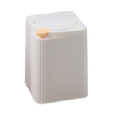 YUANQING Trash Can Press Lid Garbage Container Bedroom Toilet Office Kitchen Dustbin Desktop Waste Bins