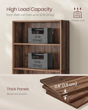 VASAGLE Custos Collection - Bookshelf, 5-Tier Bookcase, Book Shelf, Open Storage Shelf, 9.4 x 23.6 x 52.8 Inches