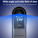 Winnes Doorbell Camera Wireless No Subscription Video Doorbell with Camera 1080P with Screen,Two-Way Audio