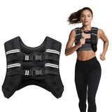 Ragebby Weighted Vest, 16lb for Men, Women with Reflective Stripe, Weight Vests Adjustable for Workout, Strength Training, Running, Fitness, Muscle Building, Weight Loss
