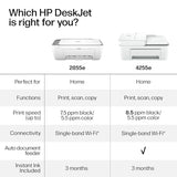 Wireless All-in-One Color Inkjet Printer, Scanner, Copier, Best-for-home, 3 month Instant Ink trial included