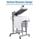 16x24 Inch Manual Clamshell Heat Press,110V 2000W Digital Control with Infrared Positioning
