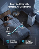 EUHOMY Portable Air Conditioners 10,000 BTU, Cools Up to 450 Sq.Ft, 4-in-1 Portable AC Unit with Cool, Fan, Dehumidifier Sleep Modes, 24H Timer, Remote, Window Installation Kit for Bedroom Living Room