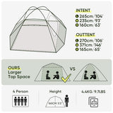 Forceatt 4 Person Camping Tent, Professional Waterproof & Windproof. Lightweight Backpacking Tent Suitable for Camping,Hiking, Outdoor, Mountaineering and Travel