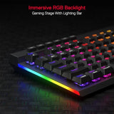 Redragon K580 PRO Wireless RGB Gaming Keyboard, 3-Modes 104 Keys Mechanical Keyboard w/Hot-Swap Socket