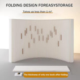 Foldable Soft Paper Screen, Temporary Room Divider for Living Room