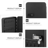 Key Cabinet Lock Box with 48 Slots Wall Mounted Security Key Storage Box