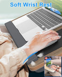 Laptop Lap Desk, Portable Large Laptop Desk for Bed, Up to 17 in Lap Table with Wrist Rest