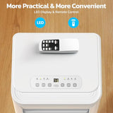 Electactic 10000 BTU Portable Air Conditioners for Rooms up to 550 Sq.Ft, 4 Modes Portable AC Unit with Cool, Dry, Fan and Sleep Modes, Remote and LED Display, Installation Kits for Home, Apartment
