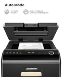 Locksworth-200-sheet Micro-Cut Paper Shredder, P-5 High Security Shredders for Home Office Heavy Duty, Document Shredder, Home Office Heavy Duty Shredder, 8.5 Gallon Capacity
