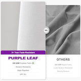 PURPLE LEAF 9.8' X 9.8' Patio Umbrella with Base Outdoor Cantilever Swivel Square Umbrella with Tilt Aluminum Offset Umbrella, White