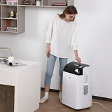 PrecisionAuto Ultra Quiet 12,000 BTU Portable Air Conditioner - 3-in-1 AC with Dehumidifier & Fan, Remote, 24H Timer, Window Kit, Easy Mobility - Ideal for Bedroom/Office - Dark Top Cover, US Standard