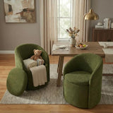 KISLOT Upholstered Dining Chairs with Casters