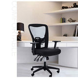 ALPHA HOME Office Chair Ergonomic Home Desk Chair Mid Back Mesh Computer Task Chair, Capacity 300LBS