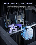 FLASHFORGE Creator 5 4-Toolhead Changer 3D Printer, Multi-Color & Multi-Material Printing, Near-Zero Waste System, 7s FlashSwap