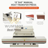 Large Manual Heat Press Machine: Fast-Heating Durable Press for T-Shirts