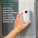 All-new Blink Video Doorbell + Outdoor 4 – Wireless smart security cameras, head-to-toe HD view