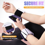 BECOJADDE Ankle Weights for Women Wrist Weights Set of 2 (1 lb Each) Adjustable Arm Leg Weight for Womens Men, Gradient Purple