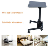 EWRCVBVCA Height Adjustable Laptop Stand on Wheels for Sofa Bed Mobile Computer Portable Tiltable