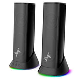 USB/USB-C Powered & 3.5mm AUX-in Plug-and-Play Speakers for Monitor & Laptop