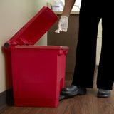 Commercial Products Legacy Step-On Trash/Garbage Can/Bin, 8 Gallon, Red, for Doctor