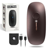 Canslab Ultrablade PRO Auto Stop USB Rechargeable Can Opener for Kitchen for Seniors with Arthritis, Long Battery Life, Handfree One Touch, Side Cut for Smooth Edge, Wall Mounted Small Size, Brown