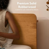 FLEXISPOT Hako G1 Queen Solid Wood Platform Bed with Tool-Free Assembly
