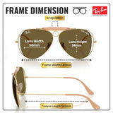 Ray-Ban x Dolce Gabbana Edition RB3138M SHOOTER Aviator Sunglass with Kit