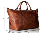 FRYE Men's Logan Overnight Duffle Bag, Cognac, One Size