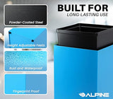 Commercial Indoor Recycle Bin with Lid - 29 Gallon Blue Recycle Bin Recycle Trash Can Office Recycling Bins