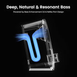 Computer Speakers with Bluetooth 5.4, 14W Bass Reflex Stereo PC Speakers with 15° Tilted Design