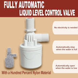Aopchry Chicken Waterer Float Valve Kit - Top Inlet, Compatible with Various Chicken Water Cups & Nipples, Includes Fixing Clip, 4 Hose Clamps, Raw Tape, 1/2 to 3/4 Inch Adapter