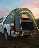 JOYTUTUS Pickup Truck Tent 2.0, Waterproof PU2000mm Double Layer for 2 Person, Portable Truck Bed Tent with Rainfly, 5.5'-5.8' Camping Preferred - Green, Aluminum Poles