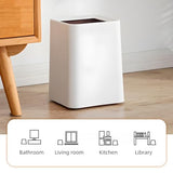 2 Pack Square Modern Trash Can Bedroom, 3Gal/12L Bathroom Trash Can